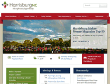 Tablet Screenshot of harrisburgnc.org